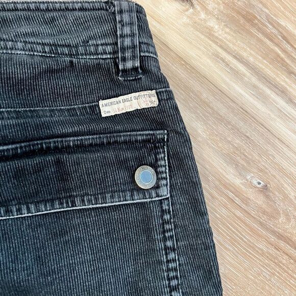 VINTAGE AMERICA EAGLE OUTFITTERS Black Utility Jeans Size 2 - Picture 5 of 9